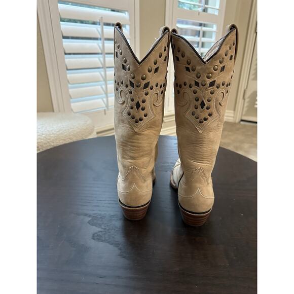 Steve Madden Genuine Leather Studded Western Cowboy Boots Women’s Size 6.5 - Picture 4 of 8